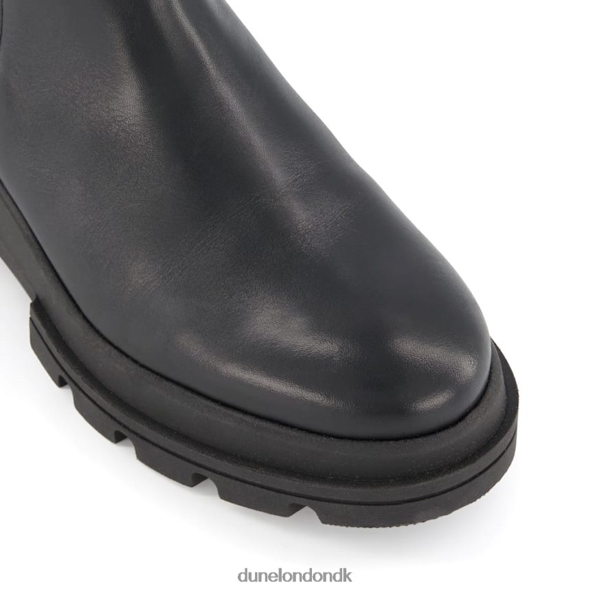 beviser chunky-sål chelsea-støvler i læder Dune London Kvinder sort NXB060378