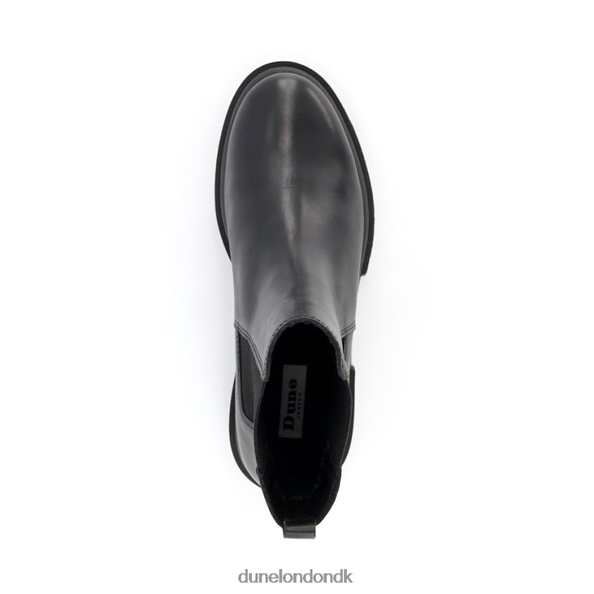beviser chunky-sål chelsea-støvler i læder Dune London Kvinder sort NXB060378