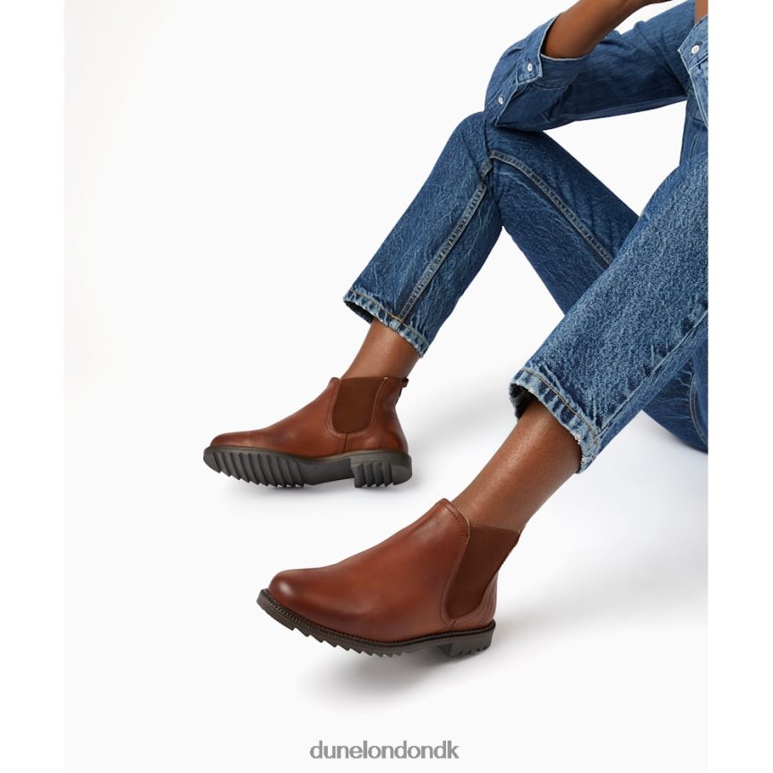 pedal varmforede chelsea støvler Dune London Kvinder tan NXB060386