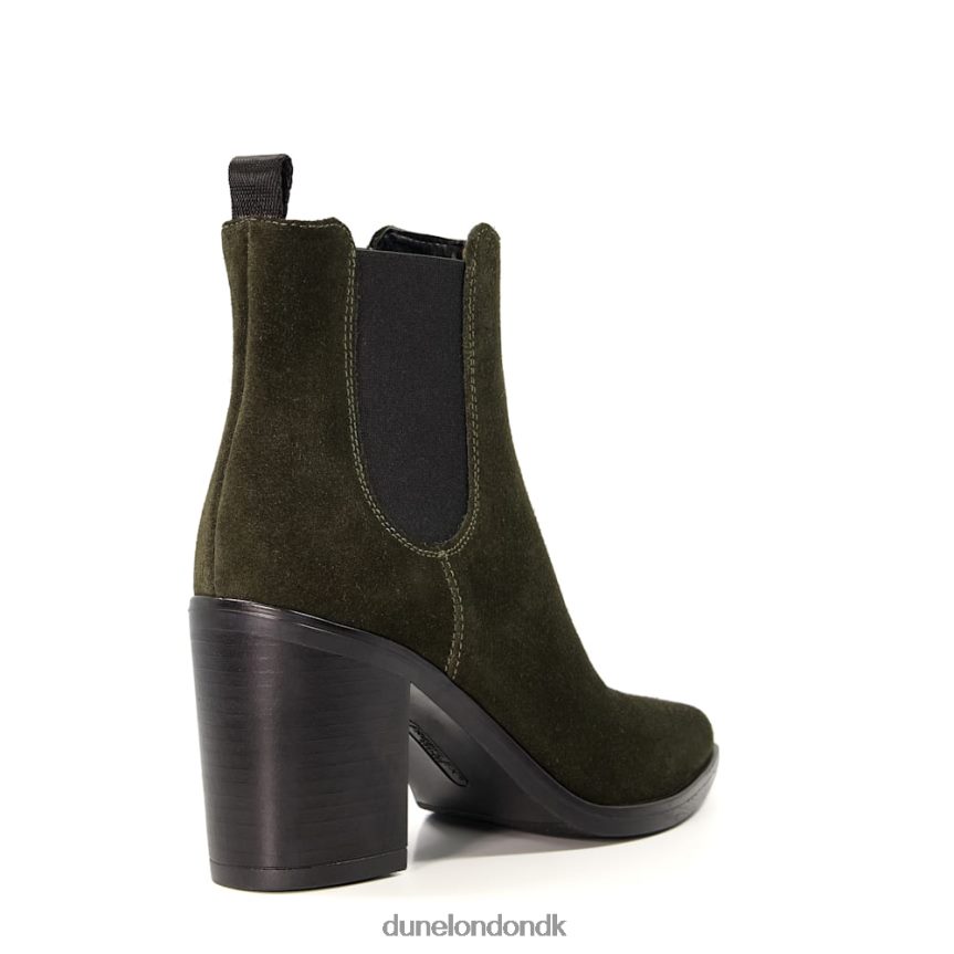præa westernstøvler med blokhæl ruskind Dune London Kvinder grøn NXB060323