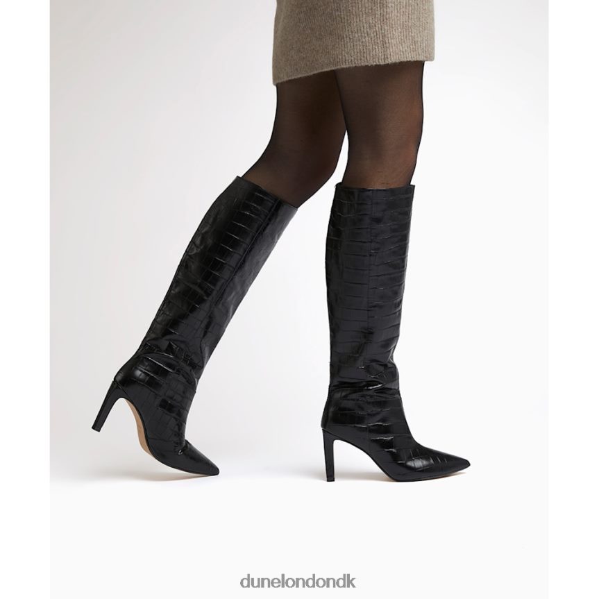 krydderi spidse stiletknæ højhælede støvler Dune London Kvinder sort NXB060365