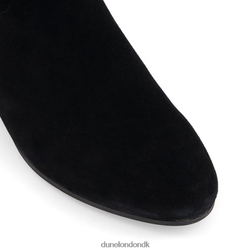 tayla stræk-ruskind knæhøje støvler Dune London Kvinder sort NXB060356