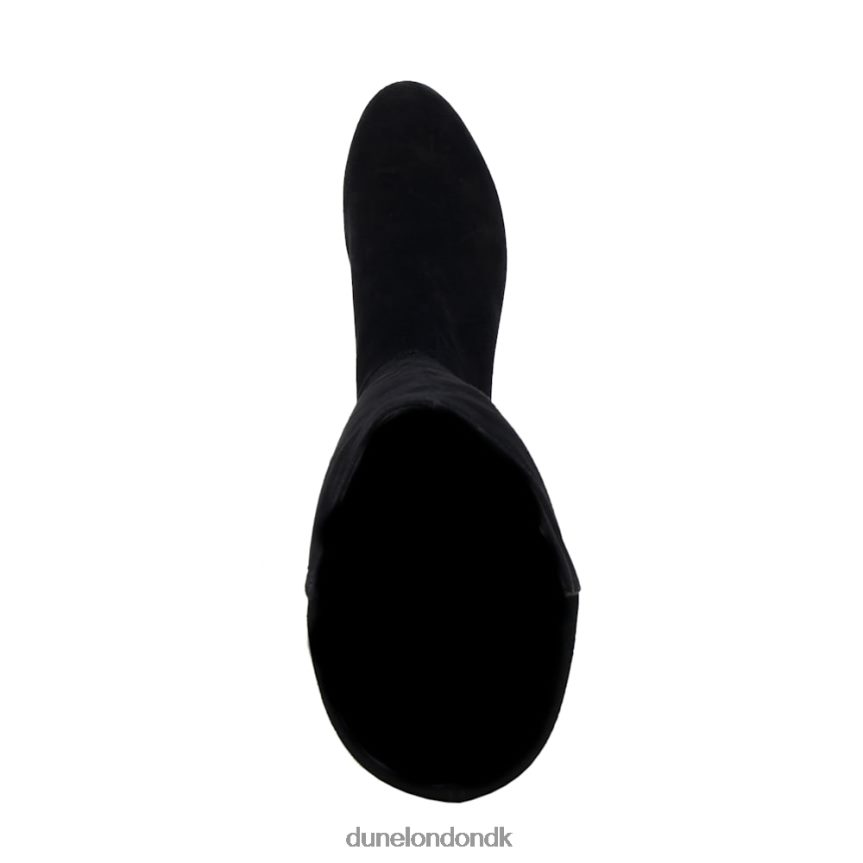 tayla stræk-ruskind knæhøje støvler Dune London Kvinder sort NXB060356