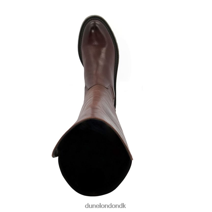 tella chunky læder knæhøje støvler Dune London Kvinder Brun NXB060497