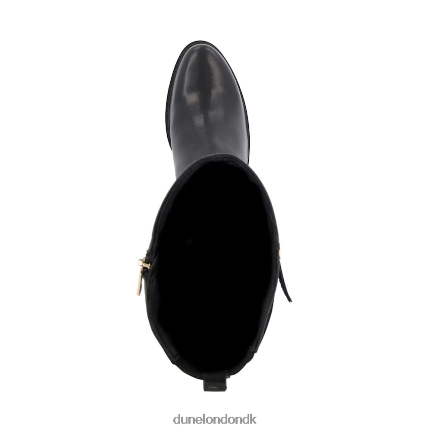 tryk dobbeltspænde knæhøje ridestøvler Dune London Kvinder sort NXB060373