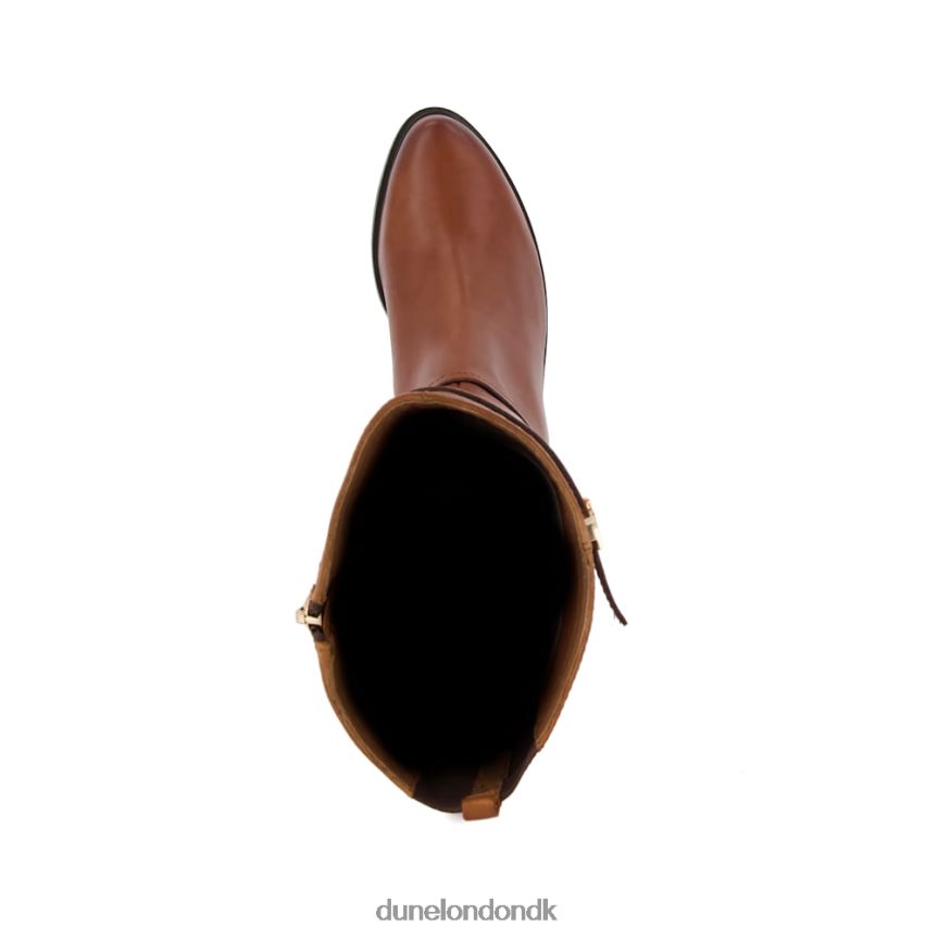 tryk dobbeltspænde knæhøje ridestøvler Dune London Kvinder tan NXB060376