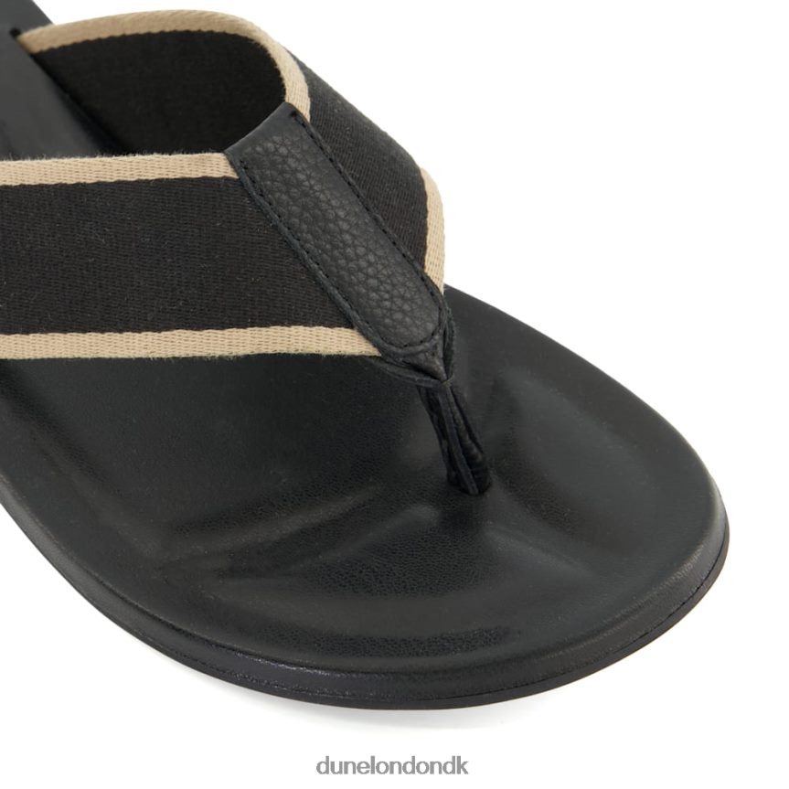hensigt casual sandaler med tåstolpe Dune London Mænd sort NXB060719