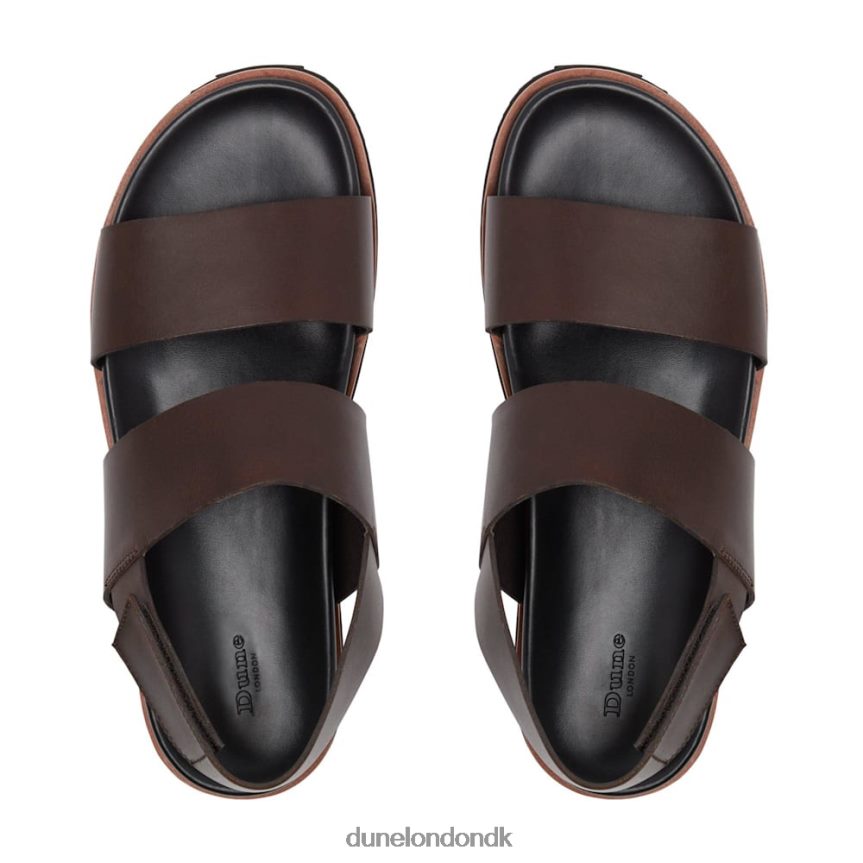 idda utilitaristiske sandaler med rem Dune London Mænd Brun NXB060813