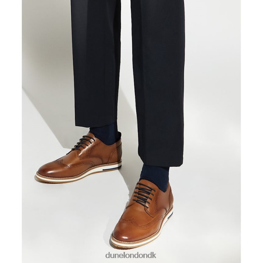 børstehår afslappede læderbrogues Dune London Mænd tan NXB060842