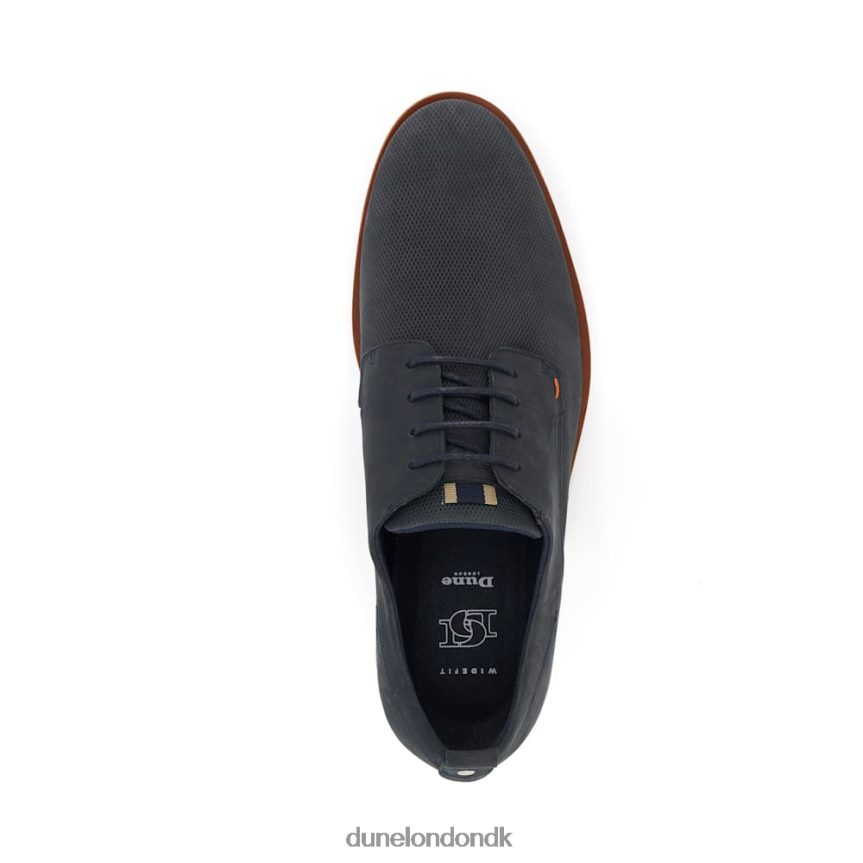 barnabey casual gibson-sko med bred pasform Dune London Mænd blå NXB060778