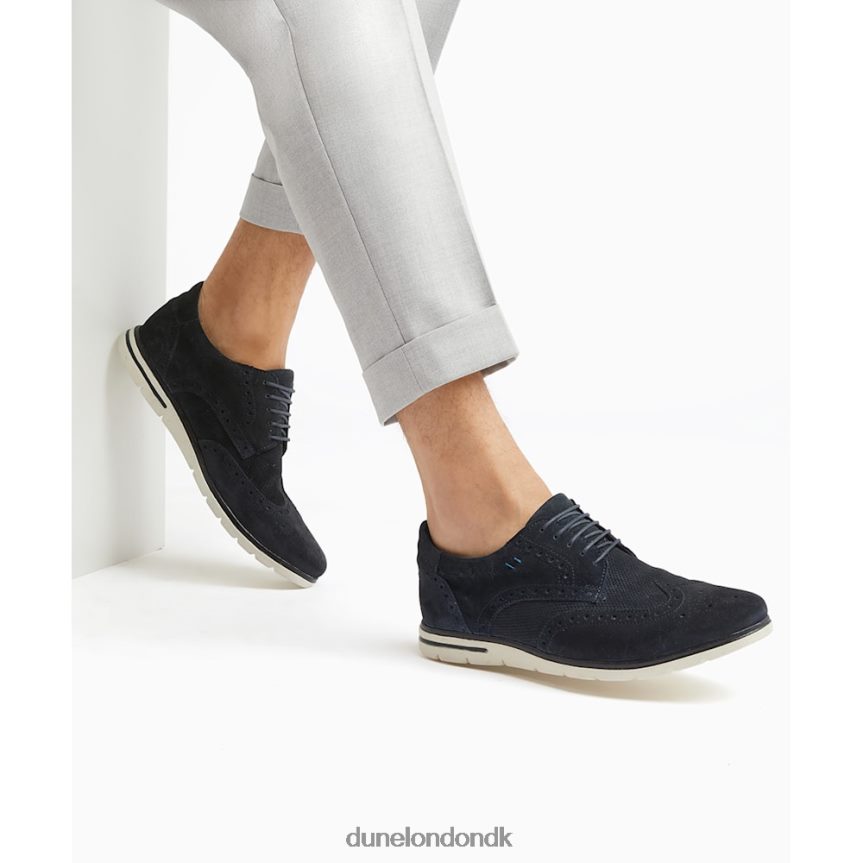 barry snørebrogue wedge Dune London Mænd flåde NXB060852