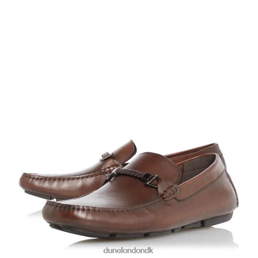 beacons driver mokkasiner med vævet kant Dune London Mænd mørkebrun NXB060751