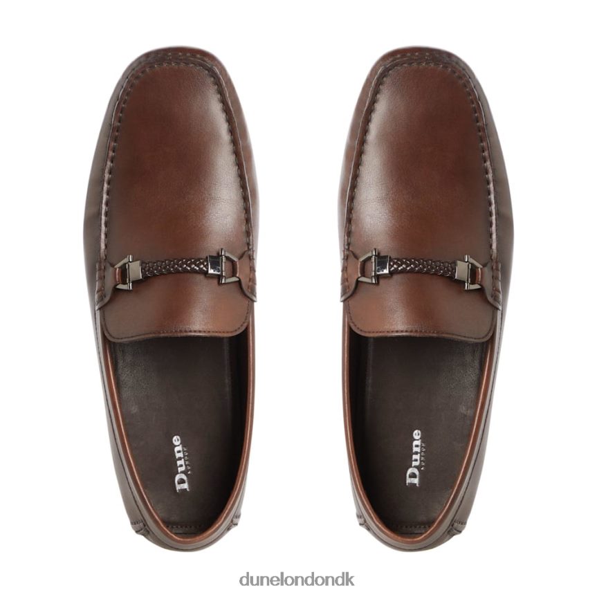 beacons driver mokkasiner med vævet kant Dune London Mænd mørkebrun NXB060751