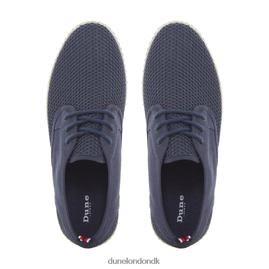 blitz mesh espadriller med snørebånd Dune London Mænd flåde NXB060676