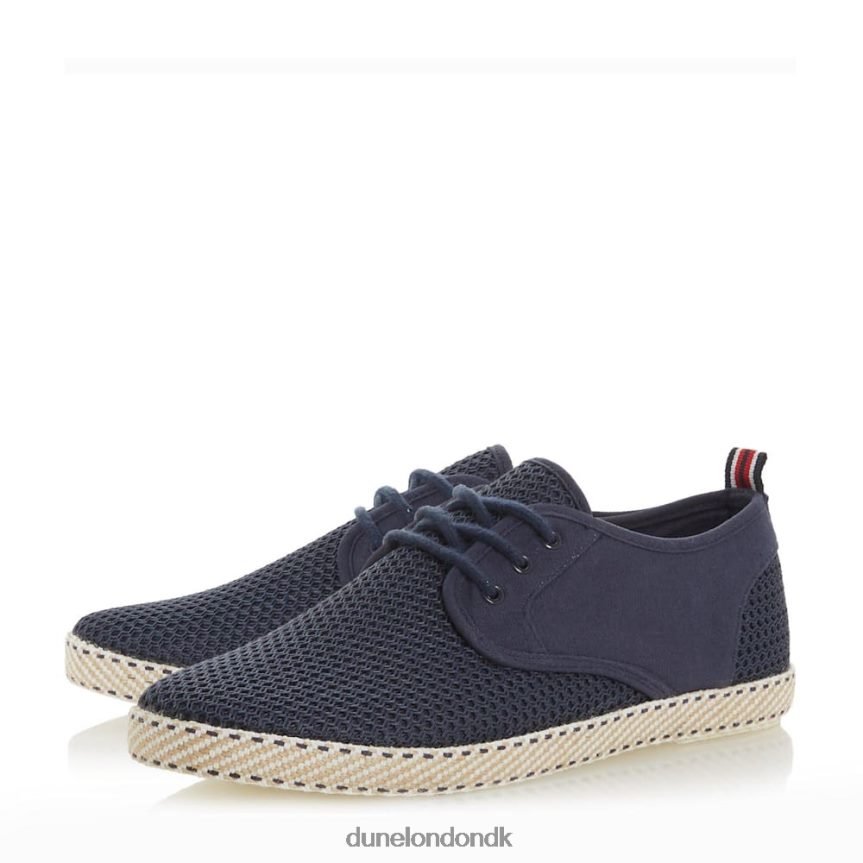 blitz mesh espadriller med snørebånd Dune London Mænd flåde NXB060676