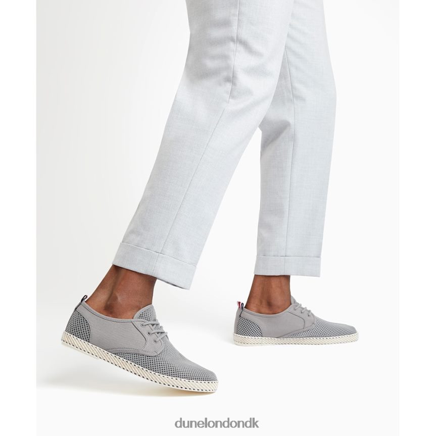 blitz mesh espadriller med snørebånd Dune London Mænd grå NXB060865