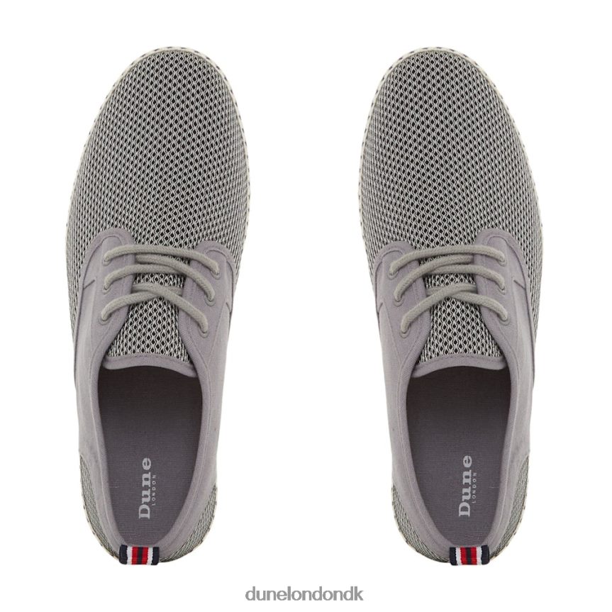 blitz mesh espadriller med snørebånd Dune London Mænd grå NXB060865
