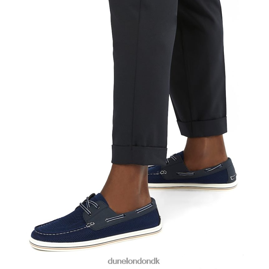 brænder strikkede bådsko Dune London Mænd flåde NXB060745