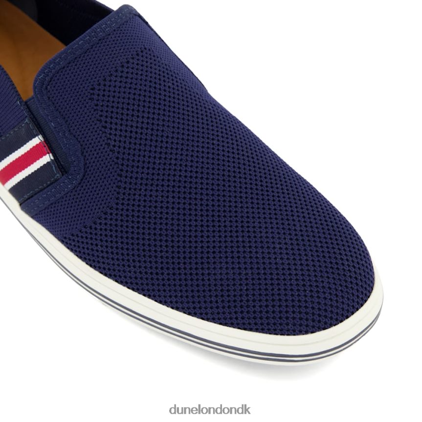 bredere fritidssko med stribede detaljer Dune London Mænd flåde NXB060782