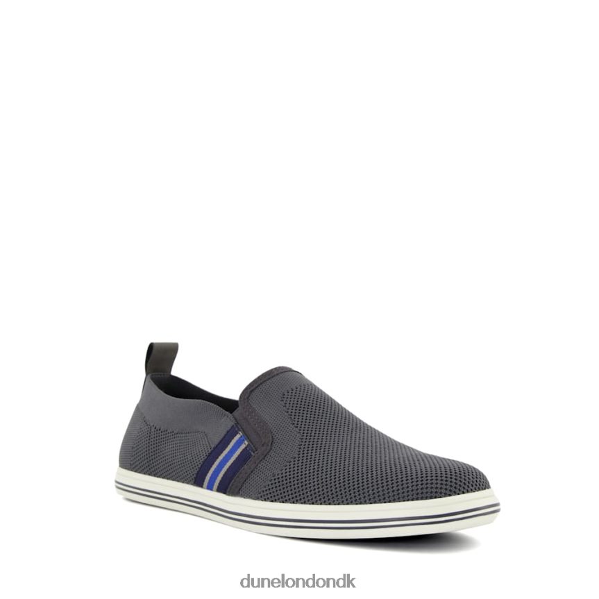 bredere fritidssko med stribede detaljer Dune London Mænd grå NXB060783