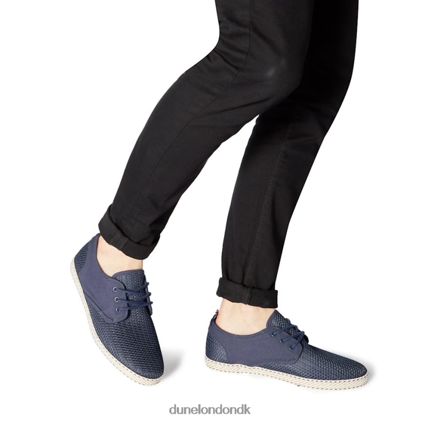 kolbe espadrillesko med snøre i mesh Dune London Mænd flåde NXB060877
