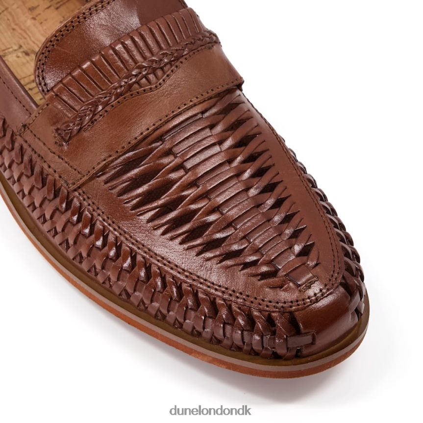 Brighton rock loafer i vævet læder Dune London Mænd tan NXB060878