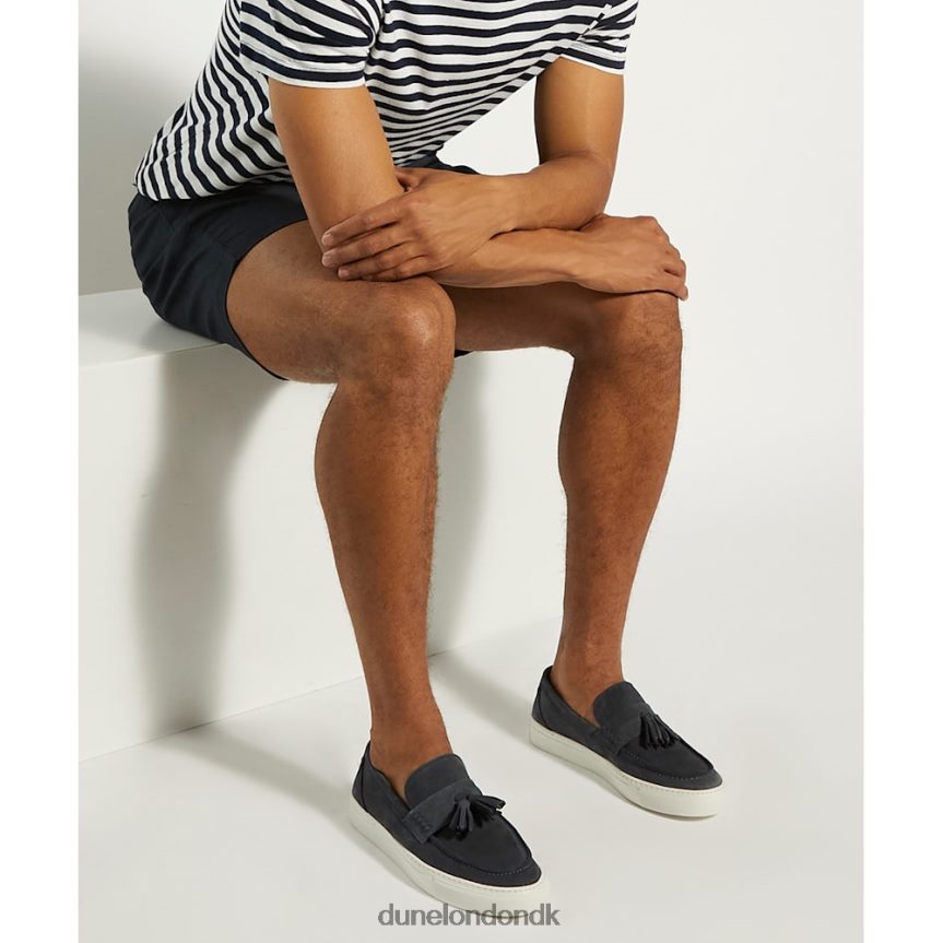 beddow afslappede nubuck loafers med kvaster Dune London Mænd flåde NXB060698