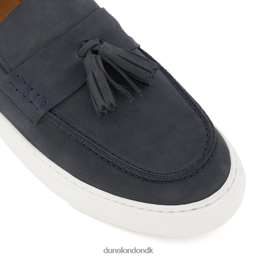 beddow afslappede nubuck loafers med kvaster Dune London Mænd flåde NXB060698