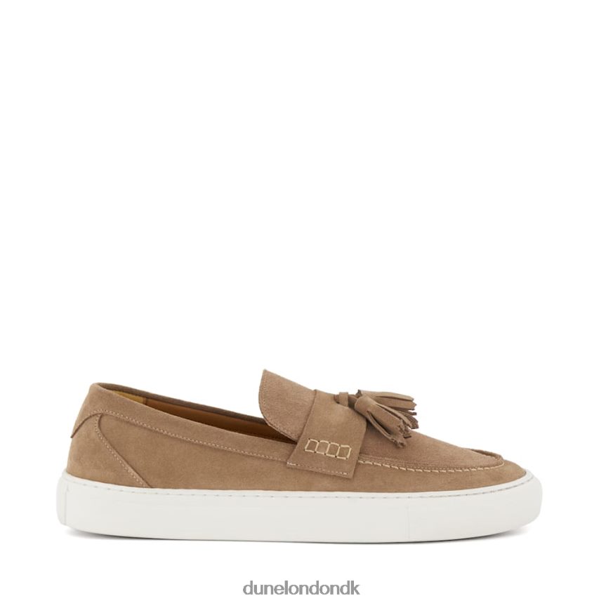 beddow casual loafers i ruskind med kvaster Dune London Mænd taupe NXB060699