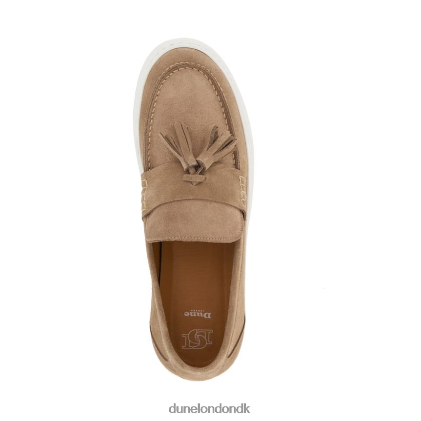 beddow casual loafers i ruskind med kvaster Dune London Mænd taupe NXB060699