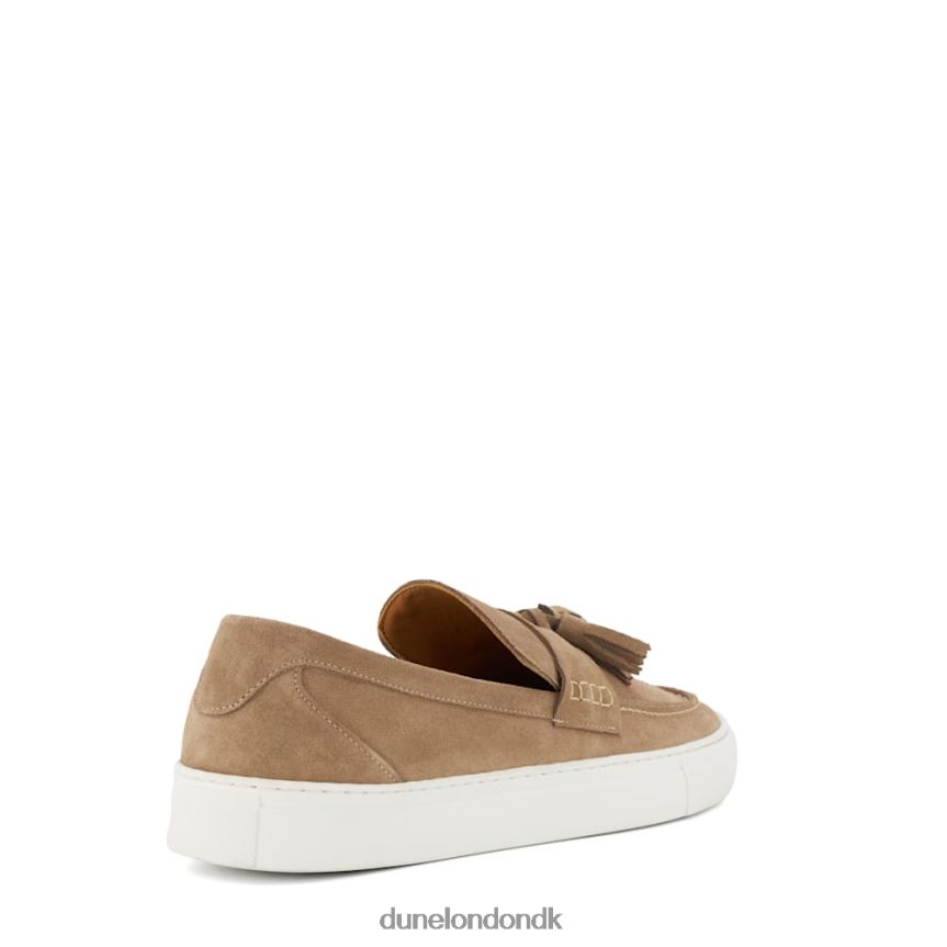 beddow casual loafers i ruskind med kvaster Dune London Mænd taupe NXB060699