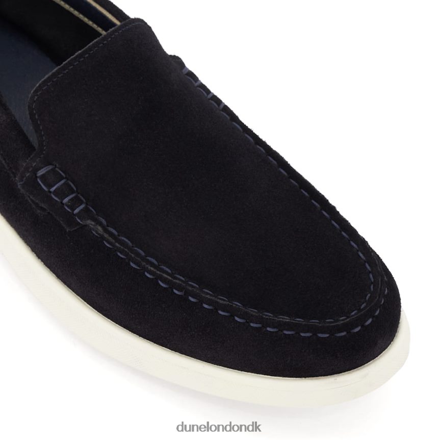 bufftonn afslappede ruskind loafers Dune London Mænd flåde NXB060774