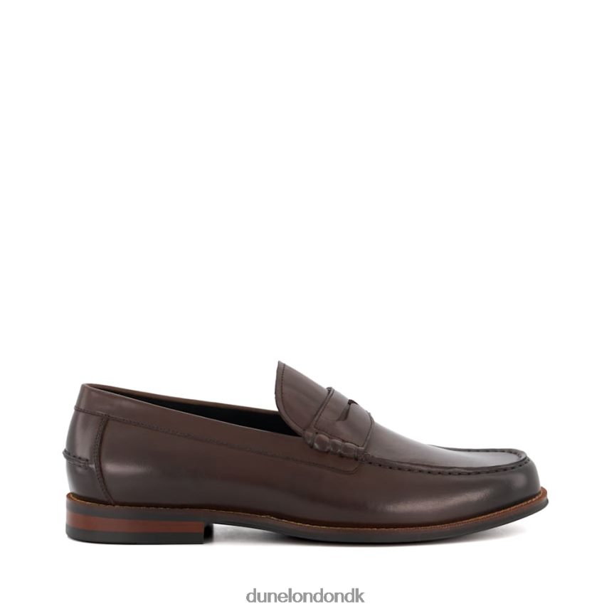 samson læder loafers med penny trim Dune London Mænd Brun NXB060689