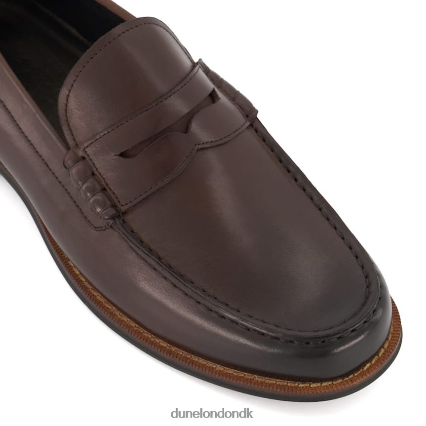 samson læder loafers med penny trim Dune London Mænd Brun NXB060689