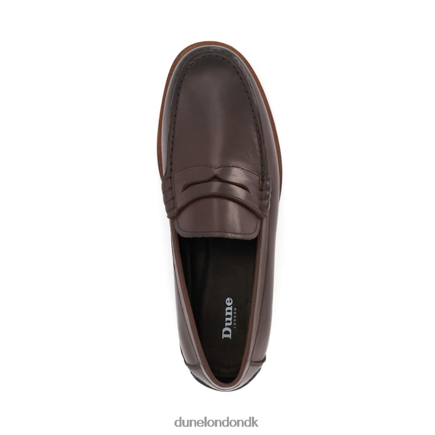 samson læder loafers med penny trim Dune London Mænd Brun NXB060689