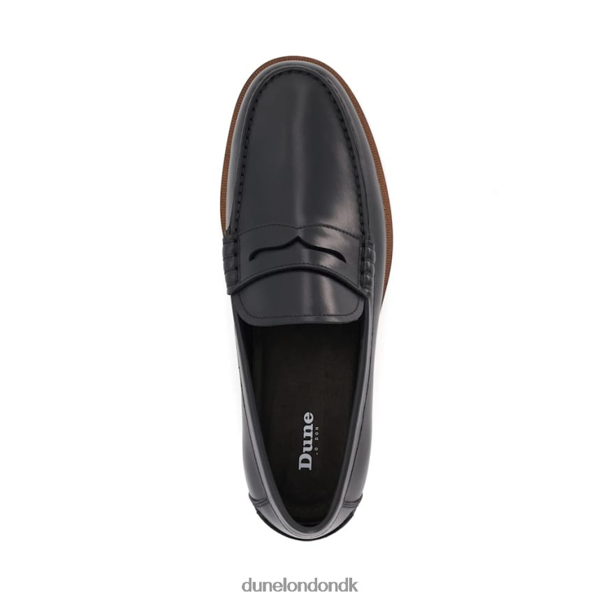 samson læder loafers med penny trim Dune London Mænd sort NXB060688