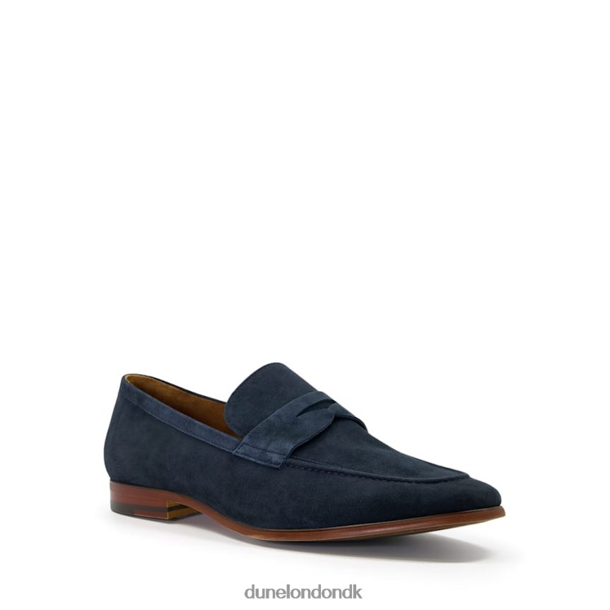 silas sadelloafers i ruskind Dune London Mænd flåde NXB060882