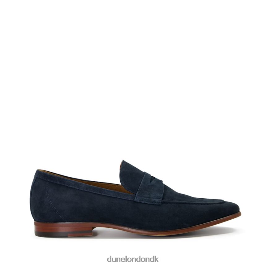 silas sadelloafers i ruskind Dune London Mænd flåde NXB060882