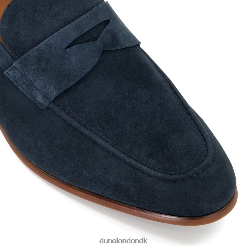 silas sadelloafers i ruskind Dune London Mænd flåde NXB060882
