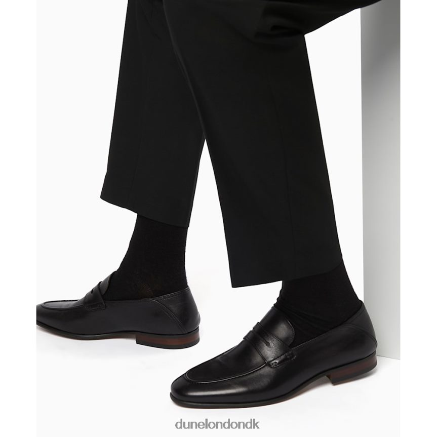 synkronisere knuse tilbage hæl penny loafer Dune London Mænd sort NXB060834
