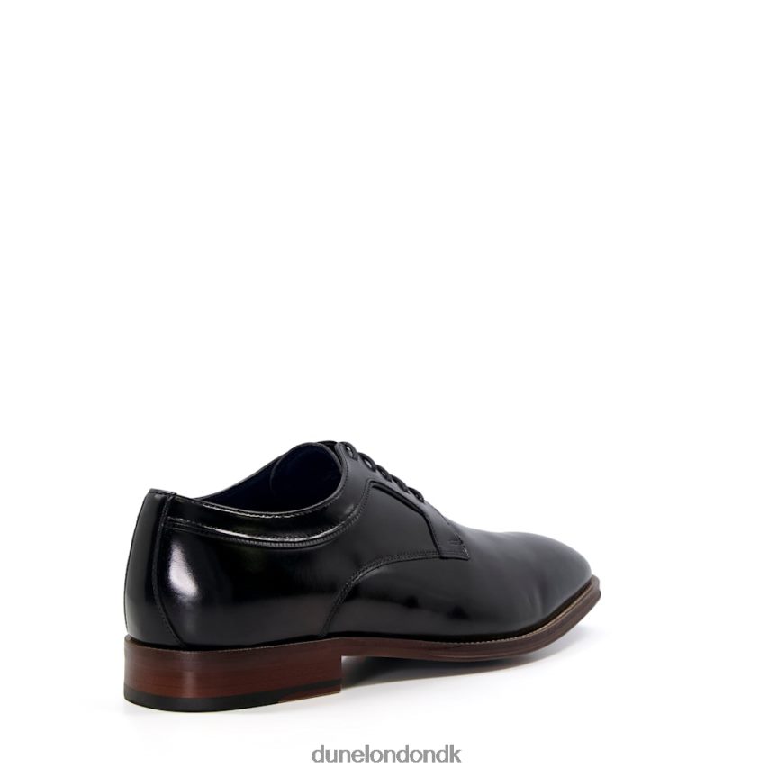 gråspurve derbysko med snøre i læder Dune London Mænd sort NXB060789