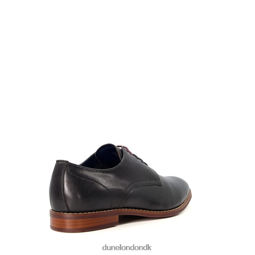 lider derbysko i læder med bred pasform Dune London Mænd sort NXB060787