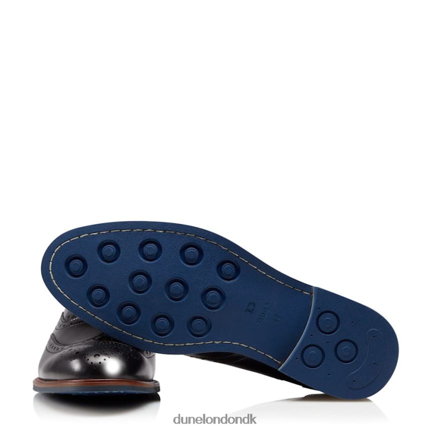 pollodium smarte brogue-sko i læder med bred pasform Dune London Mænd sort NXB060892