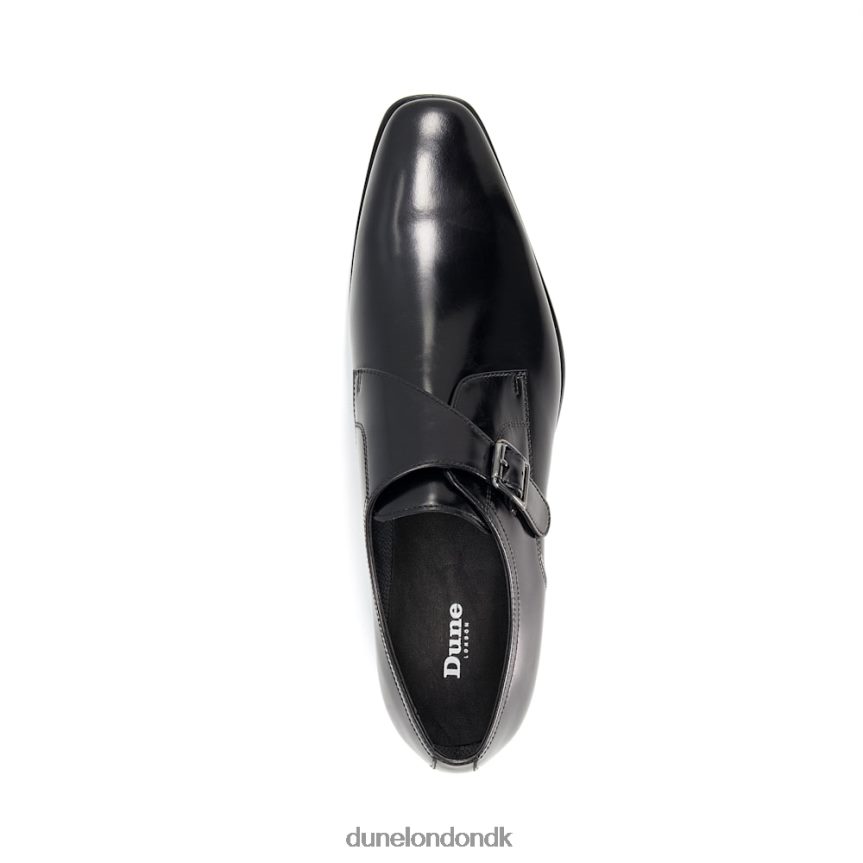 stevie munkesko i læder Dune London Mænd sort NXB060825
