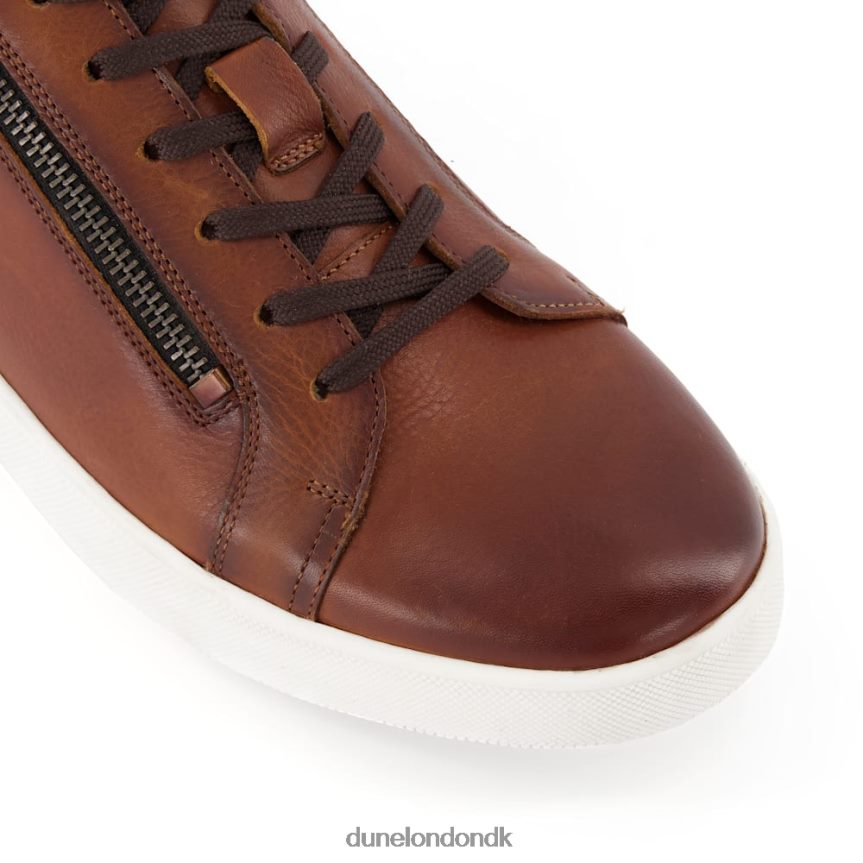 hyldest lynlåsdetalje cup sole sneakers Dune London Mænd tan NXB060746