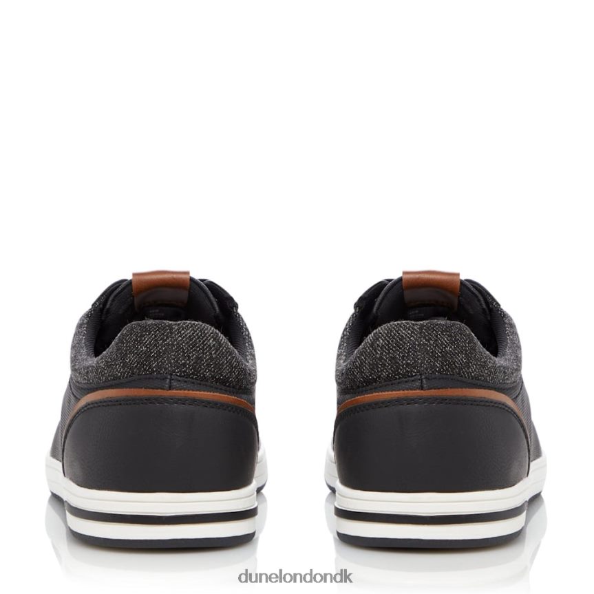 rejse teksturerede snøresko Dune London Mænd sort NXB060754