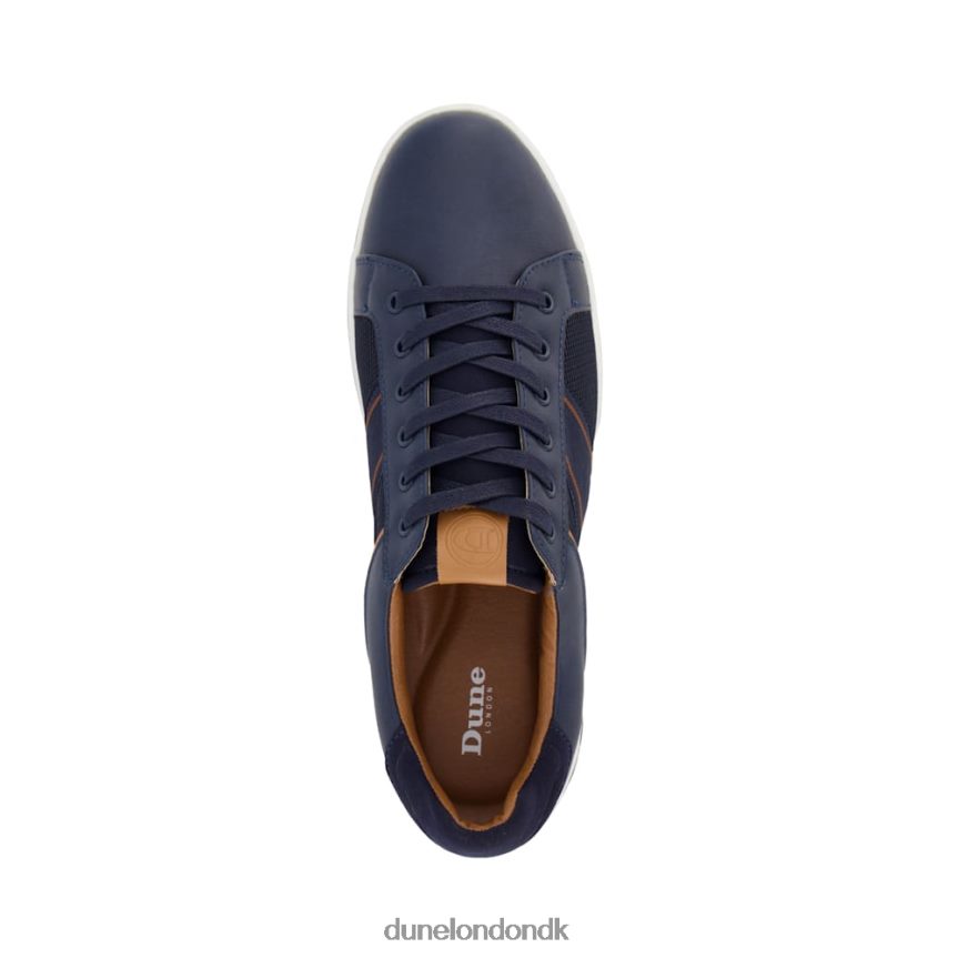 rigtigt stribe panel trænere Dune London Mænd flåde NXB060812
