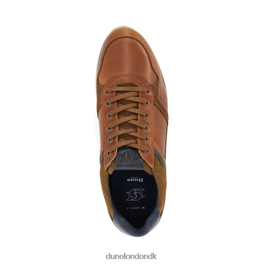 trendede sneesko i læder med bred pasform Dune London Mænd tan NXB060701