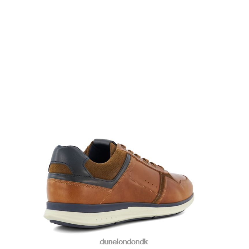 trendede sneesko i læder med bred pasform Dune London Mænd tan NXB060701