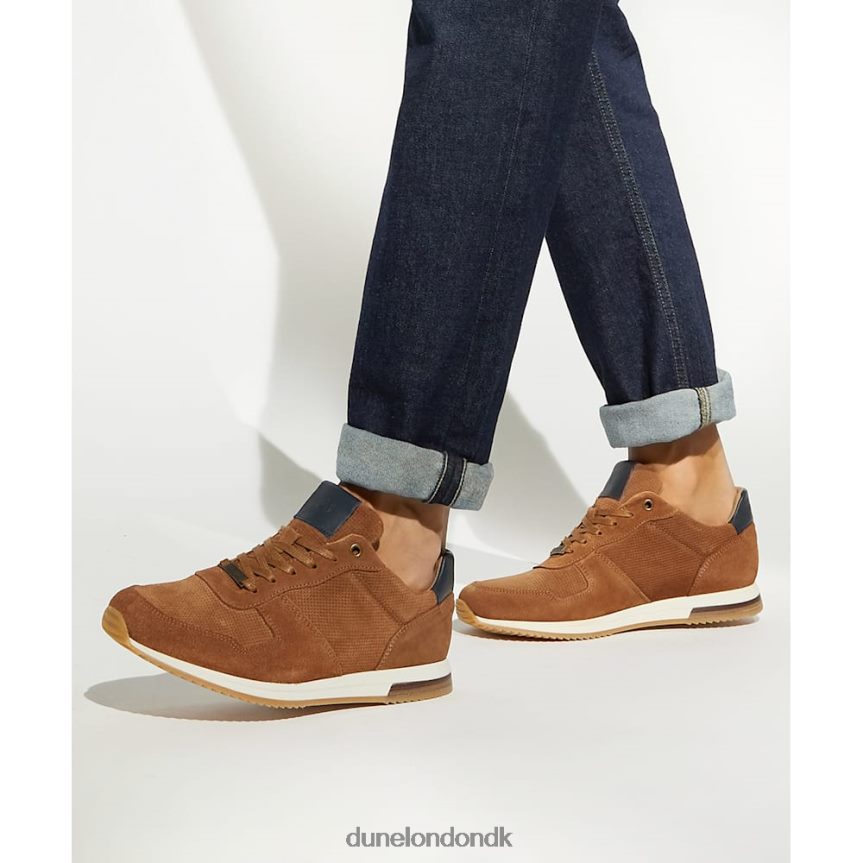 trilogi løbetræner med snørebånd Dune London Mænd tan NXB060721